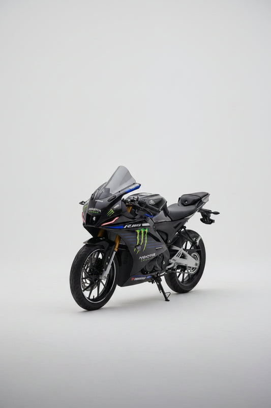 FK Racing Combo Offer Racing DB Visor + Winglet 2.0 for Yamaha R15 V4 and Yamaha R15M (Blue)