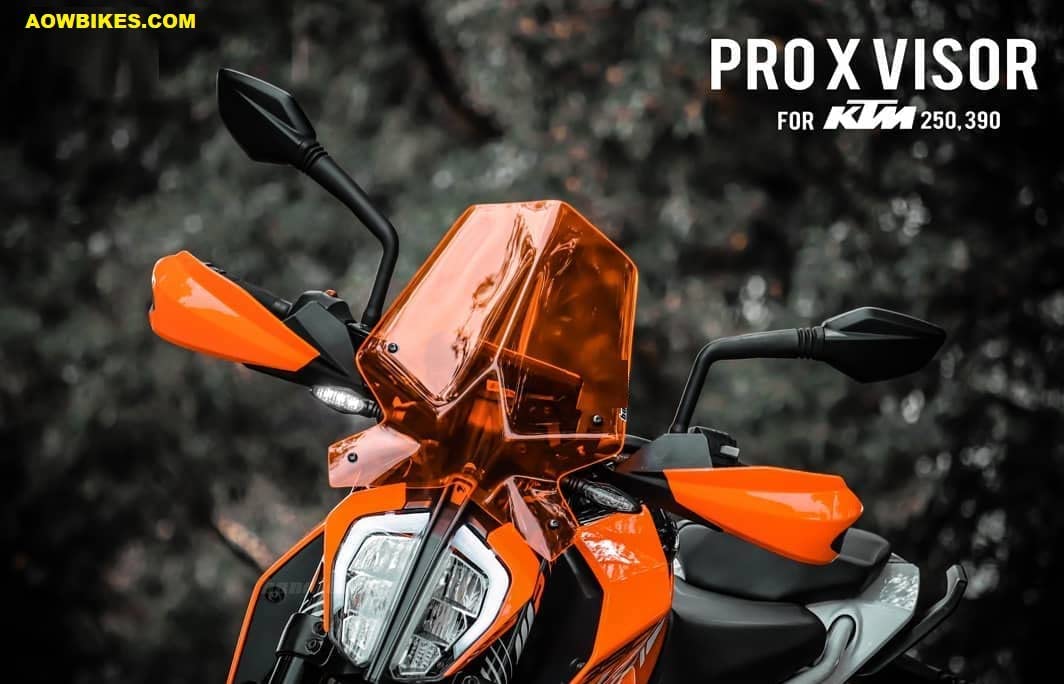 FK Racing Pro X Visor (Orange) for KTM 390 and 250