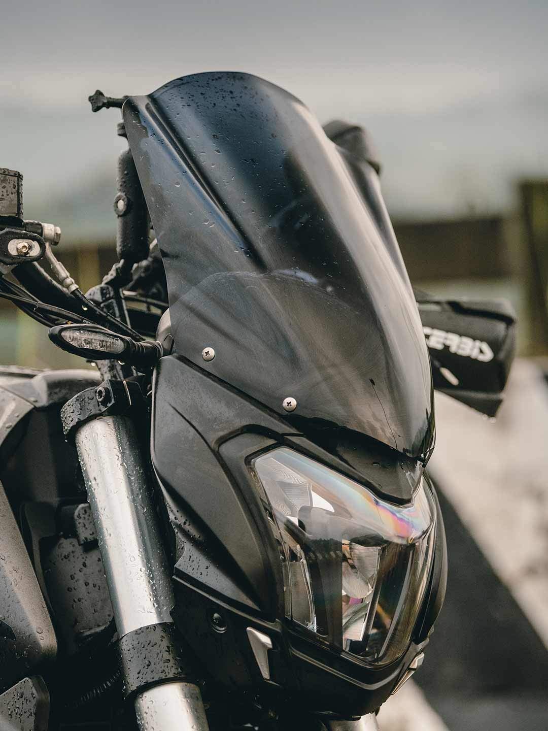 FK Racing Windscreen Windshield Touring Visor 1.0 Wind Deflectors for Bajaj Dominar 400