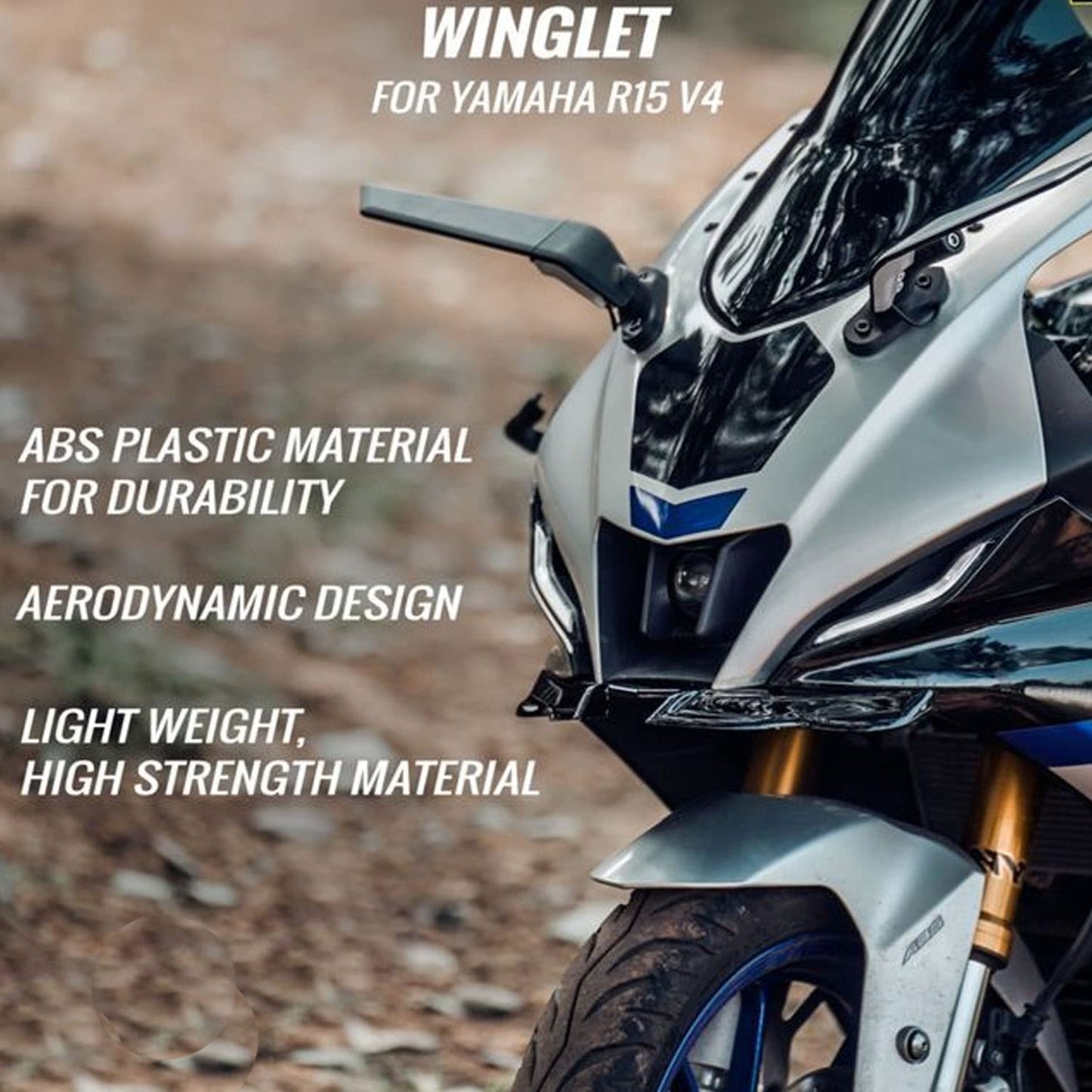 Winglet 2.0 for Yamaha R15M,R15 V4 (Black)