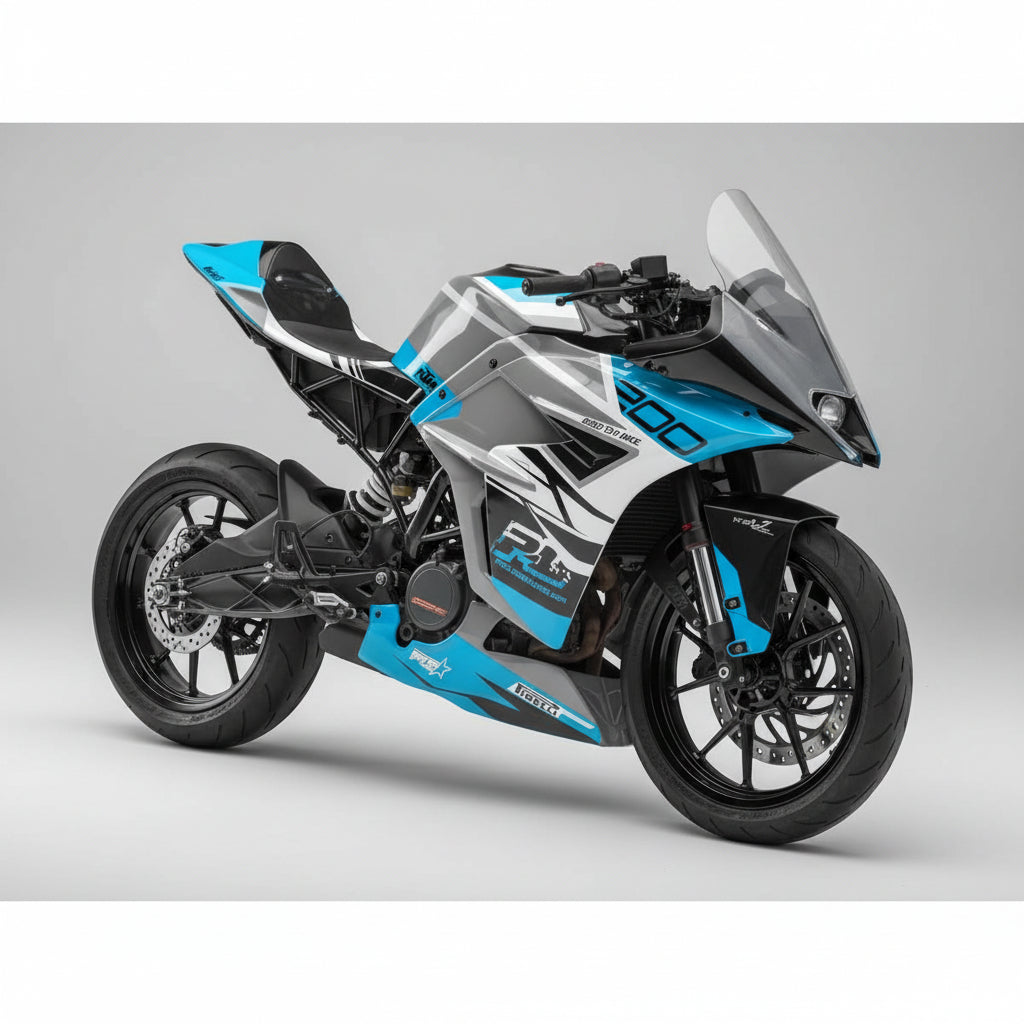 FK Racing® New Model X2 Racing Tail Kit for KTM RC 200 & RC 390 (Primer Coated)