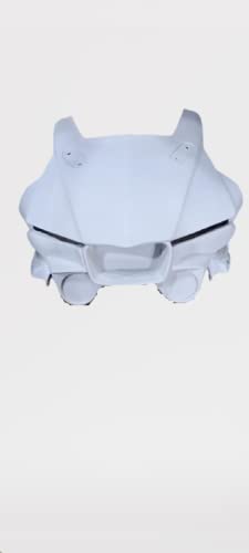 FK Racing R1M mask with Windshield Visor Black for Yamaha R15 v3 (Without Paint)