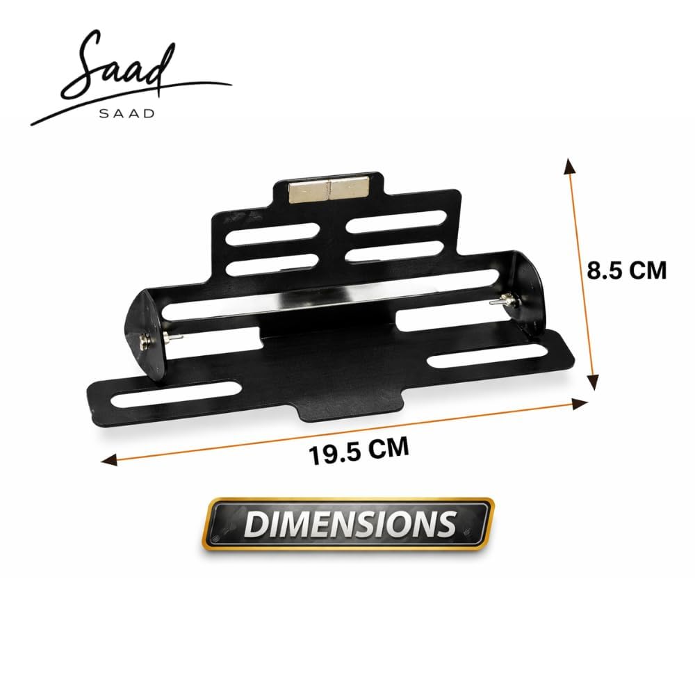 Magnetic Foldable Tail Tidy | Universal Number Plate Holder | for R15 V2, V3, V4, MT15, etc| Heavy Metal | Adjustable Fender | Black Finish| Bike Accessories | NOT for Duke Models