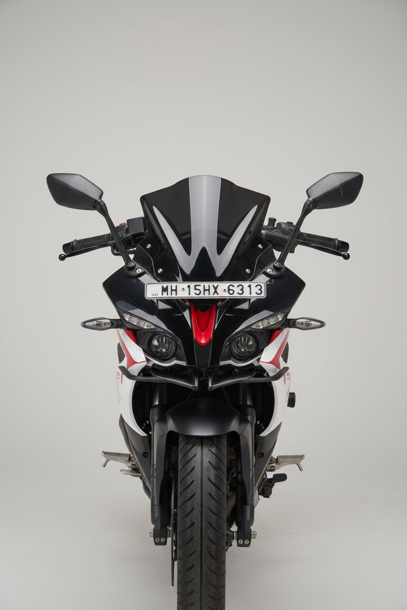 FK Racing® Pulsar RS 200 Pro Visor Windshield Wind Deflector Smoke Black (Direct Fitting)