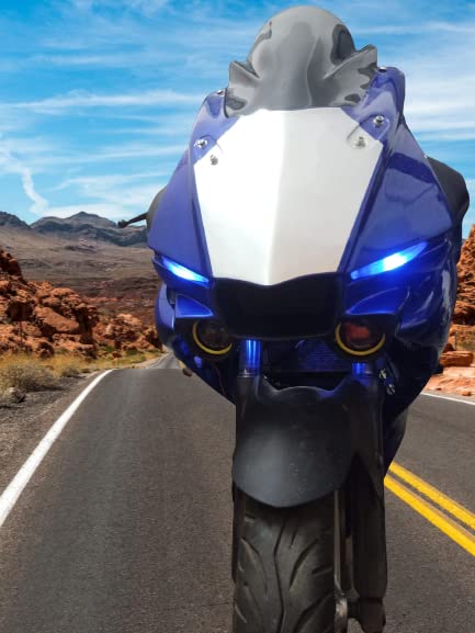 FK Racing R1M mask with Windshield Visor Black for Yamaha R15 v3 (Without Paint)