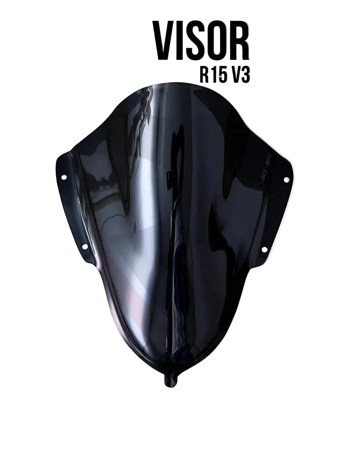 FK Racin Combo Offer DB Visor + Winglet 2.0 Black for Yamaha R15 V3