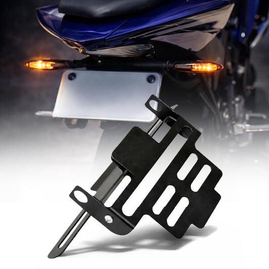 Magnetic Foldable Tail Tidy | Universal Number Plate Holder | for R15 V2, V3, V4, MT15, etc| Heavy Metal | Adjustable Fender | Black Finish| Bike Accessories | NOT for Duke Models