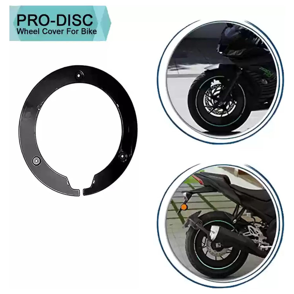Vagary Disc Wheel Cover Pack of 4 for 2 Wheels Suitable only 17 inch Motorcycle Wheels All Model (17inch Bikes Wheel)