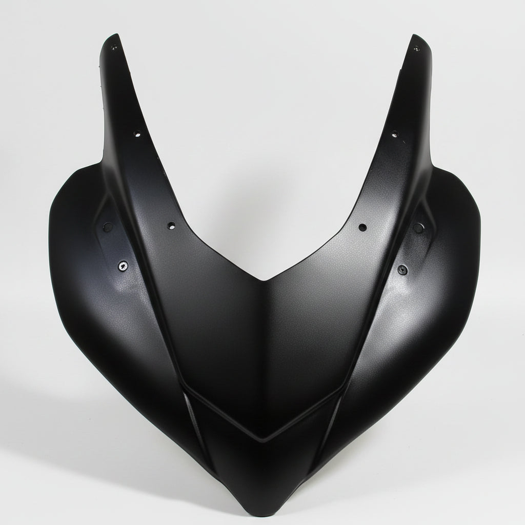 FK Racing Tall Mask with Clear Visor for Suzuki Gixxer SF 150 250 (Glossy Black)