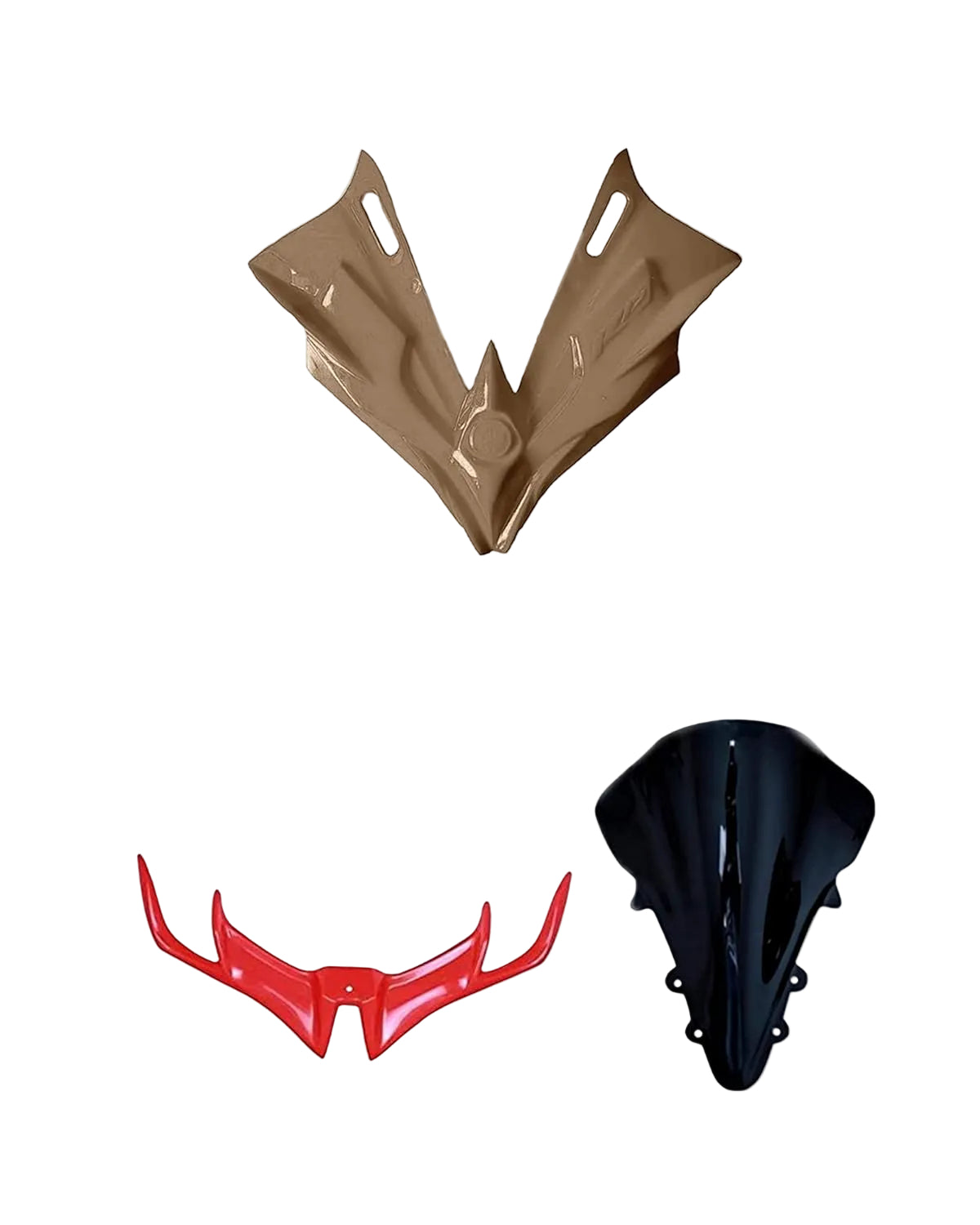 Wild Eagle MASK for Yamaha R15 V1 V2 S Models (Non Painted) GET Free 1 Visor and Winglet Red