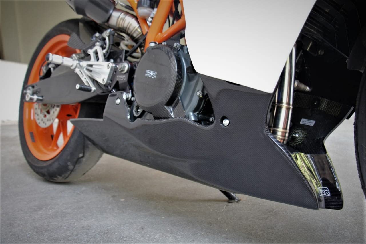 Racing Underbelly Engine Belly KTM RC 390 and KTM RC 200 2.0 (BS3, BS4 (Not Compatible with BS6) Without Paint)