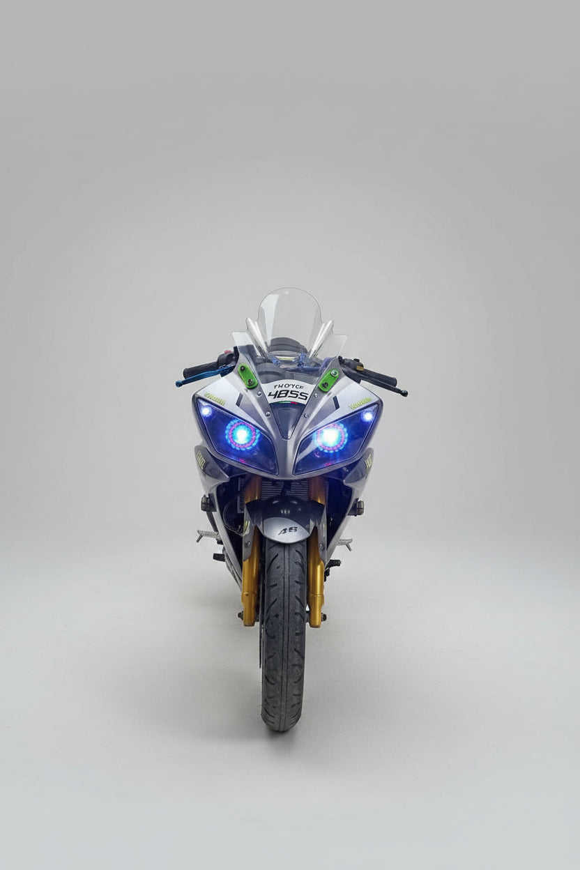 FK Racing Yamaha Visor for r15 v1,v2 Bold and (Transparent)