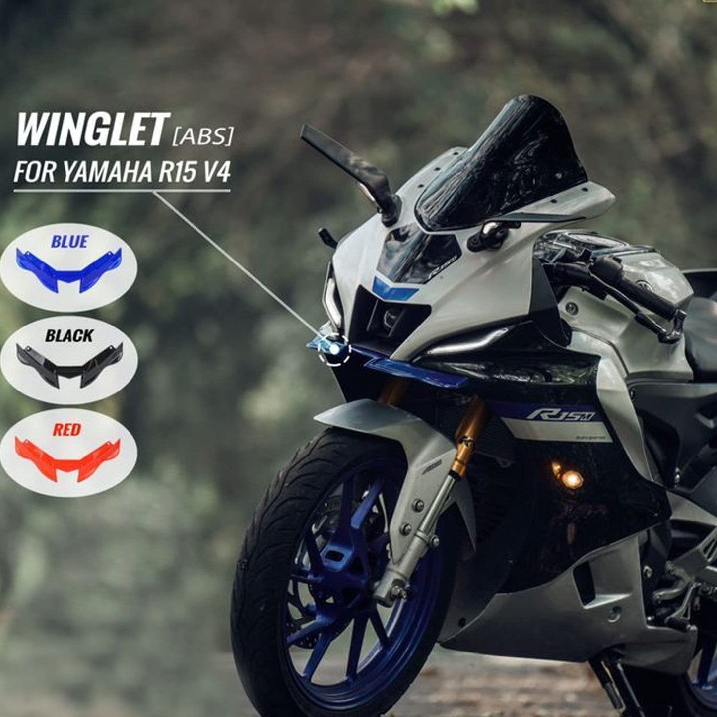 Winglet 2.0 for Yamaha R15M,R15 V4 (Black)