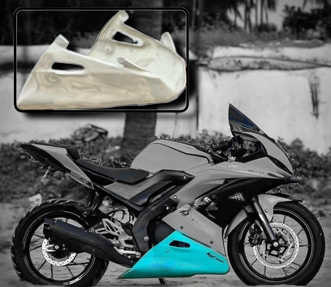 Racing Underbelly Engine Belly 1.0 for R15 V3 (Non Painted)