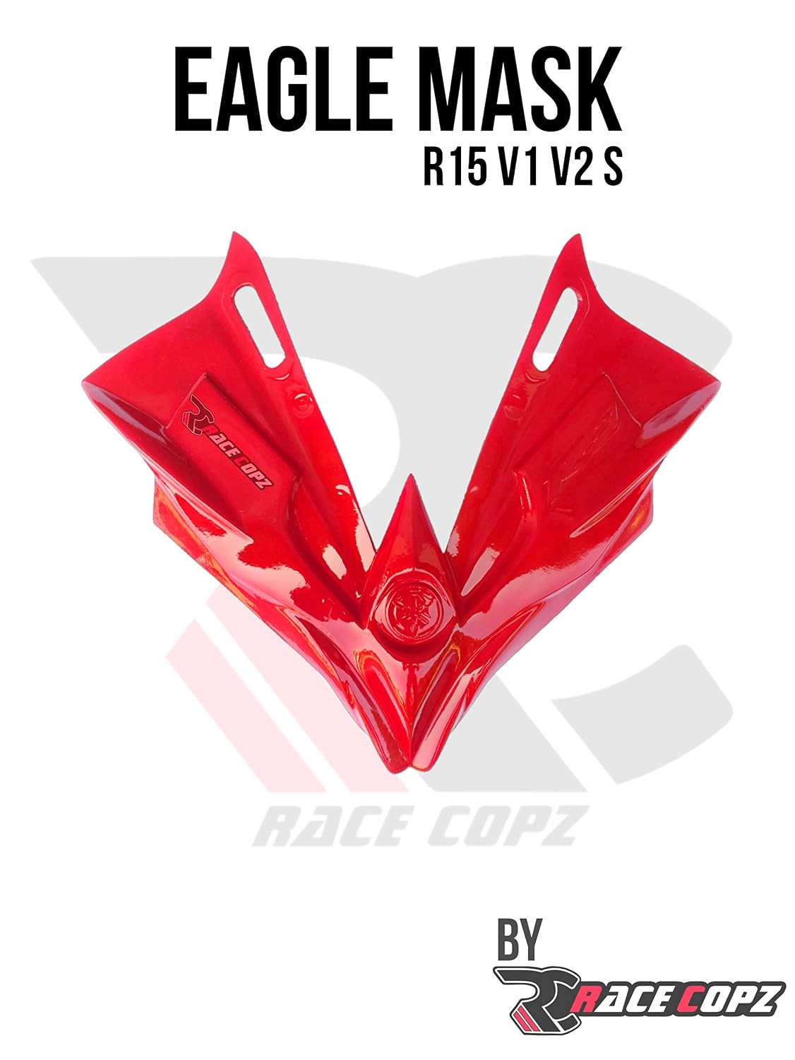 Wild Eagle MASK for Yamaha R15 V1 V2 S Models (Non Painted) GET Free 1 Visor and Winglet Red