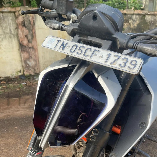 FK Racing KTM Duke 390 Headlight Screen Protector | Black | Made in India