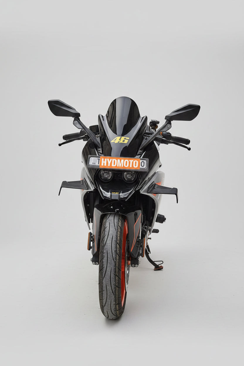 Full Bubblle Visor for KTM RC 125 200 390 (Black)