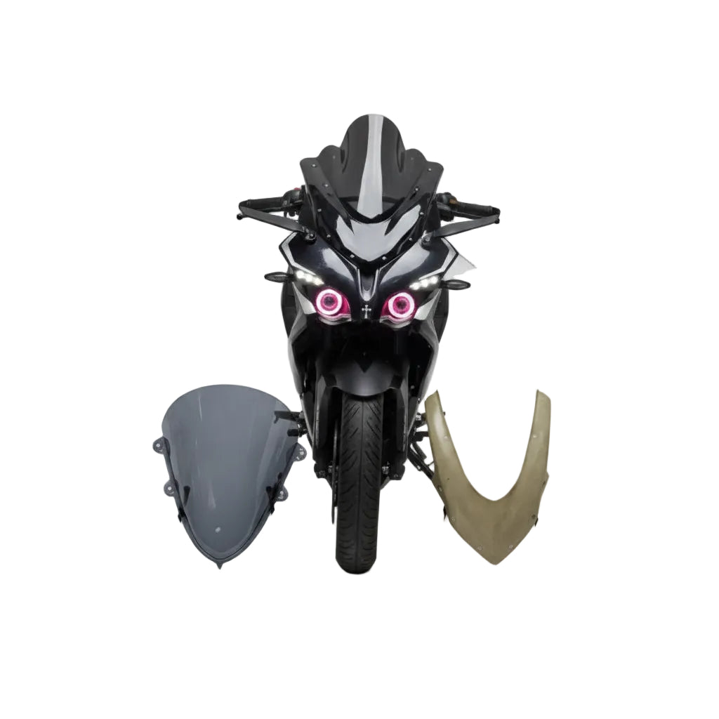 FK Racing Bajaj RS200 V-MASK with V3 Visor (not Painted)