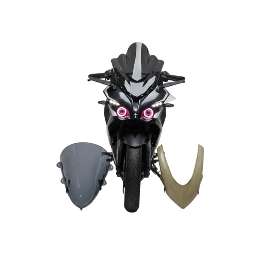 FK Racing Bajaj RS200 V-MASK with V3 Visor (not Painted)